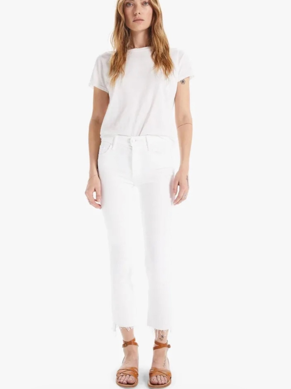 Mother - Insider Crop Step Fray